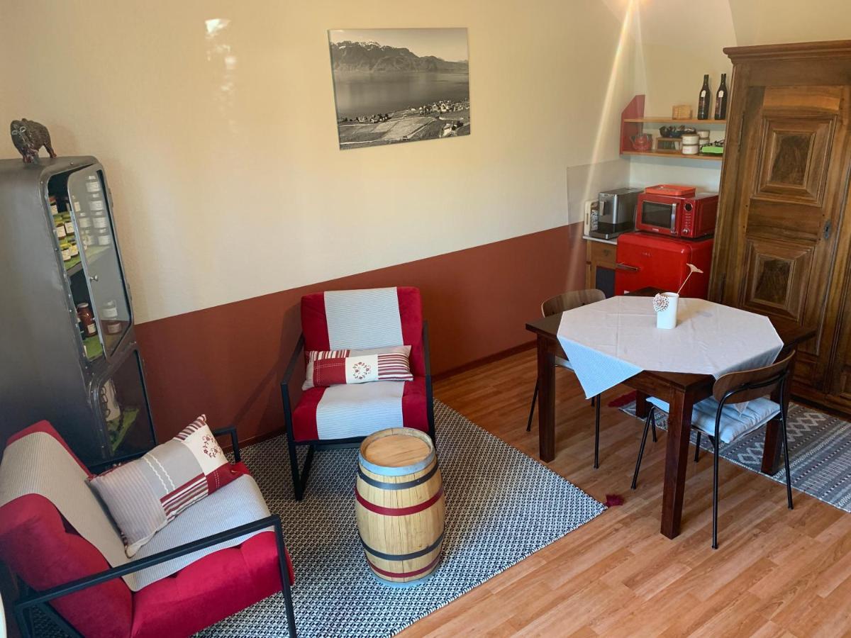 La Gremillette Gourmande Lavaux Apartment Rivaz Ngoại thất bức ảnh
